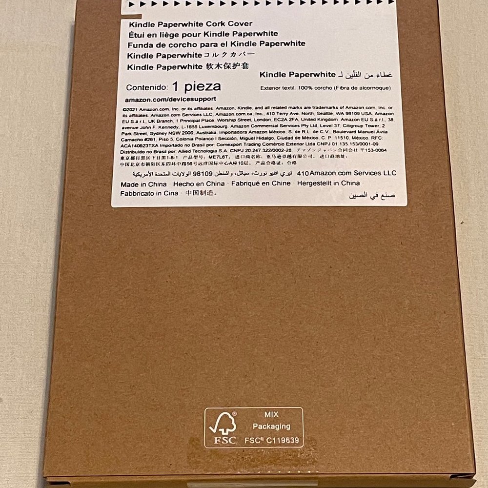 Amazon Kindle Paperwhite Cover (11th Generation-2021) Light Cork NEW IN BOX